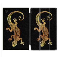 Coque Renforcée Pour Galaxy Tab A11 8.7 Animal Lezard Noir