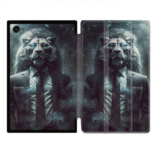 Coque Renforcée Pour Galaxy Tab A11 8.7 Animal Lion Business