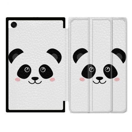 Coque Renforcée Pour Galaxy Tab A11 8.7 Animal Panda Blanc