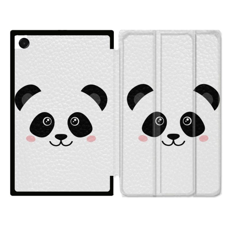 Coque Renforcée Pour Galaxy Tab A11 8.7 Animal Panda Blanc
