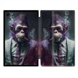 Coque Renforcée Pour Galaxy Tab A11 8.7 Animal Singe Business
