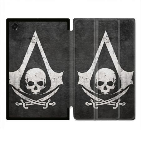 Coque Renforcée Pour Galaxy Tab A11 8.7 Assassin Creed Tete Mort