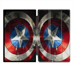 Coque Renforcée Pour Galaxy Tab A11 8.7 Captain America Bouclier