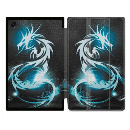 Coque Renforcée Pour Galaxy Tab A11 8.7 Fantastique Dragon Bleu