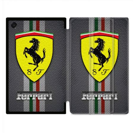Coque Renforcée Pour Galaxy Tab A11 8.7 Ferrari Carbone