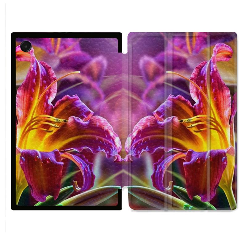 Coque Renforcée Pour Galaxy Tab A11 8.7 Fleur Lys Color