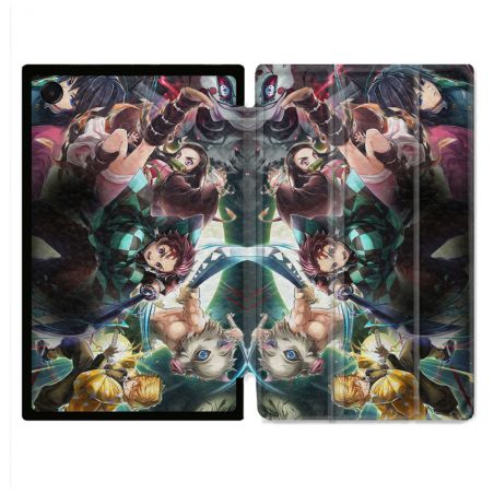 Coque Renforcée Pour Galaxy Tab A11 8.7 Manga Demon Slayer Groupe
