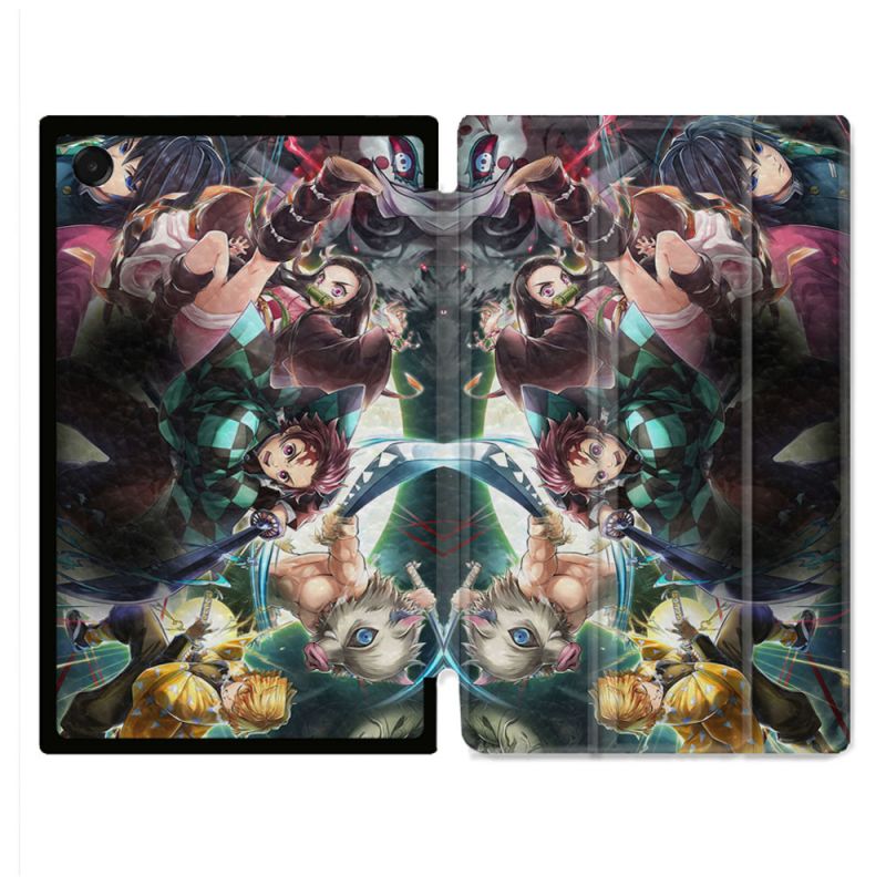 Coque Renforcée Pour Galaxy Tab A11 8.7 Manga Demon Slayer Groupe