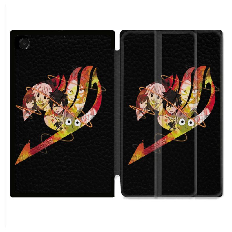 Coque Renforcée Pour Galaxy Tab A11 8.7 Manga Fairy Tail Logo Noir