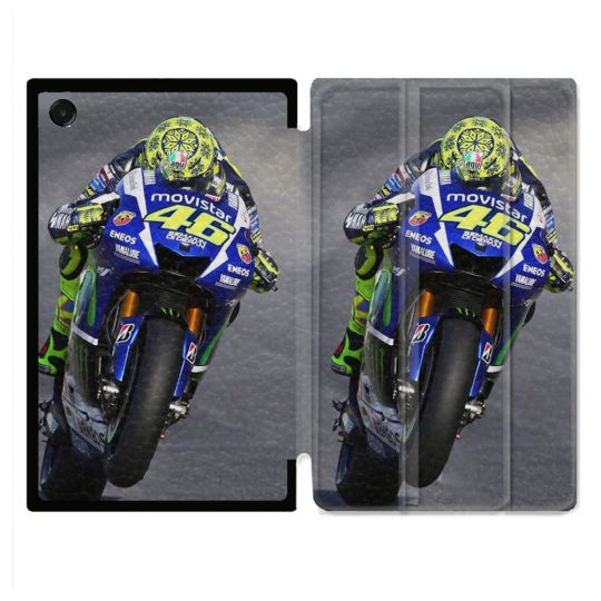 Coque Renforcée Pour Galaxy Tab A11 8.7 Moto Course GP Wheeling 46