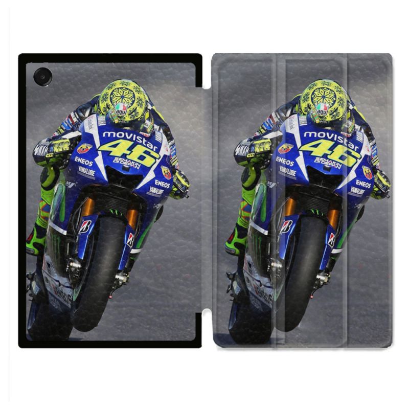 Coque Renforcée Pour Galaxy Tab A11 8.7 Moto Course GP Wheeling 46