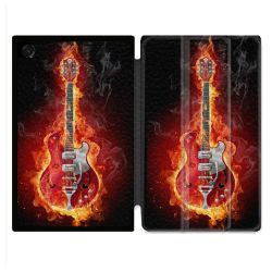 Coque Renforcée Pour Galaxy Tab A11 8.7 Musique Guitare Electrique