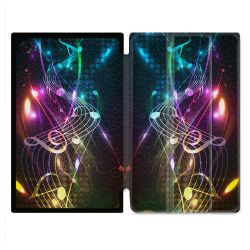 Coque Renforcée Pour Galaxy Tab A11 8.7 Musique Partition Multicolore
