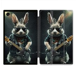 Coque Renforcée Pour Galaxy Tab A11 8.7 Musique Rock Lapin