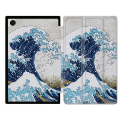 Coque Renforcée Pour Galaxy Tab A11 8.7 Peinture La Grande Vague