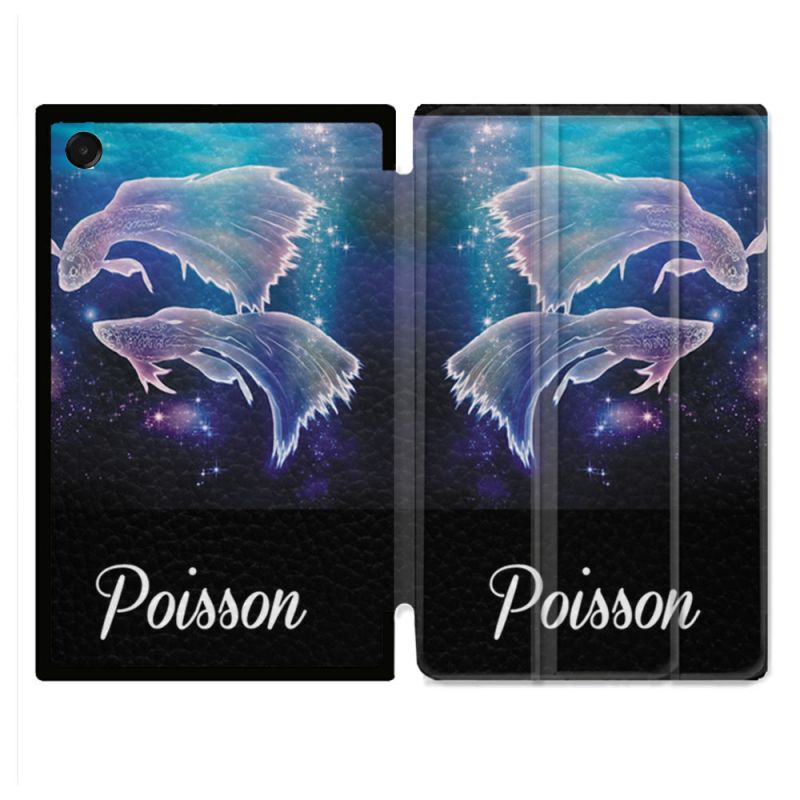 Coque Renforcée Pour Galaxy Tab A11 8.7 Signe Zodiaque 2 Poisson