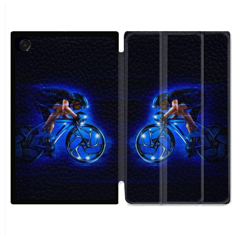 Coque Renforcée Pour Galaxy Tab A11 8.7 Sport Cyclisme Bleu