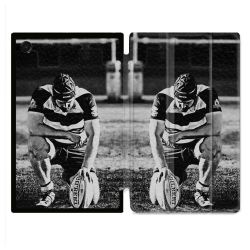 Coque Renforcée Pour Galaxy Tab A11 8.7 Sport Rugby Noir Blanc