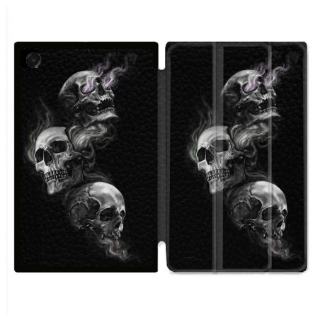 Coque Renforcée Pour Galaxy Tab A11 8.7 Tete de Mort Triple