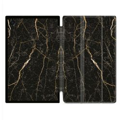 Coque Renforcée Pour Galaxy Tab A11 8.7 Texture Marbre Noir