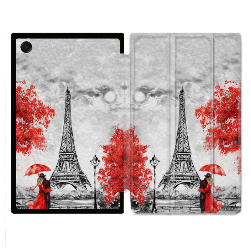 Coque Renforcée Pour Galaxy Tab A11 8.7 Voyage France Paris Rouge
