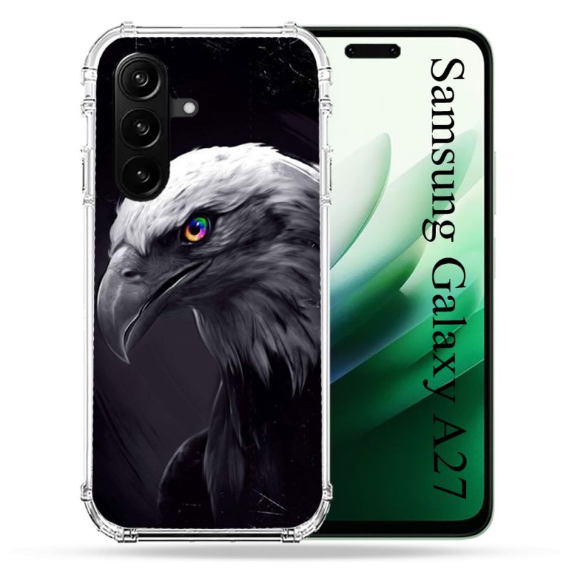 Coque Renforcée Pour Samsung Galaxy A27 5G Animal Aigle Royal Noir