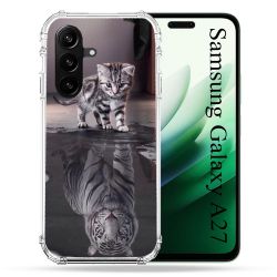 Coque Renforcée Pour Samsung Galaxy A27 5G Animal Chat Reflet