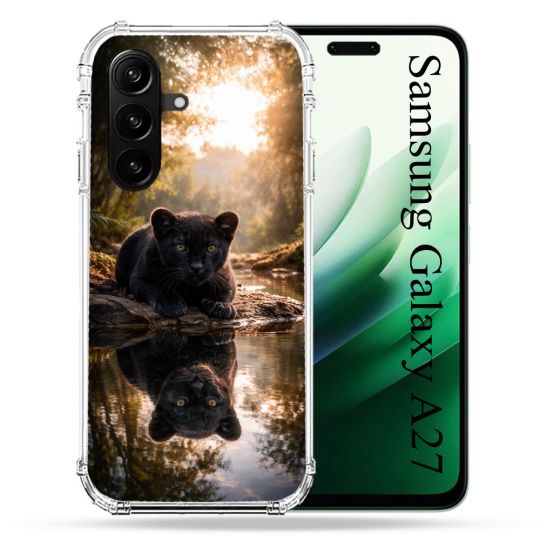 Coque Renforcée Pour Samsung Galaxy A27 5G Animal Panthère Reflet
