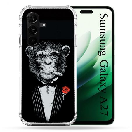 Coque Renforcée Pour Samsung Galaxy A27 5G Decale Singe Mafia