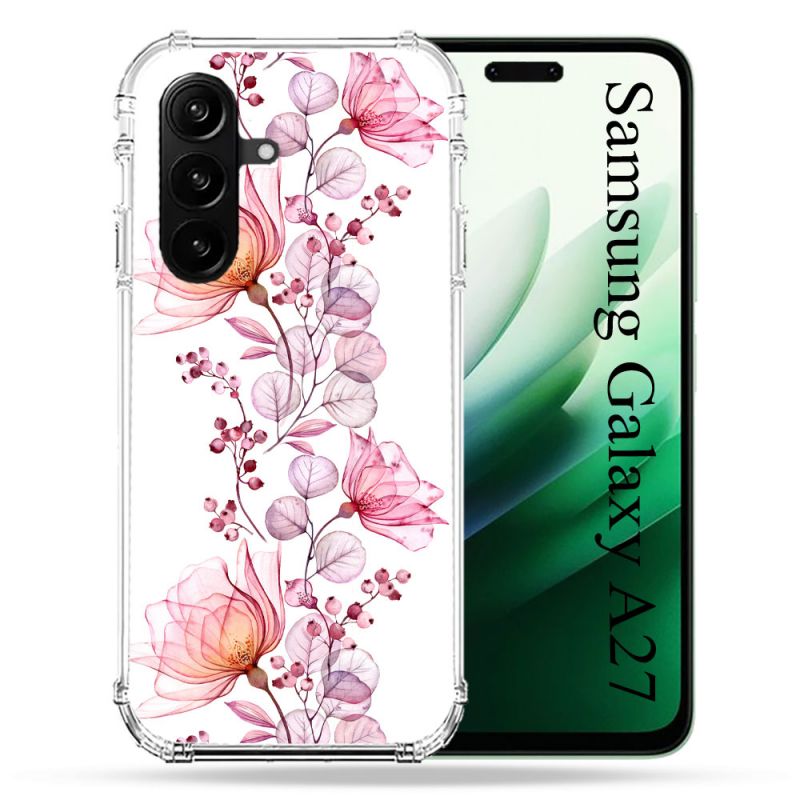 Coque Renforcée Pour Samsung Galaxy A27 5G Fleur Eclosion