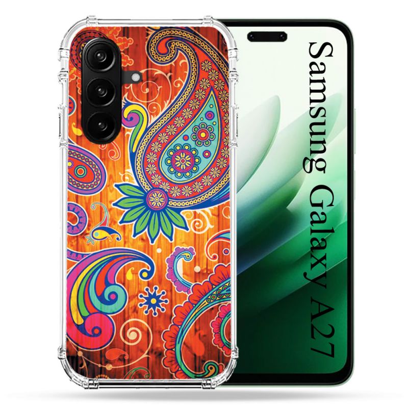 Coque Renforcée Pour Samsung Galaxy A27 5G Fleur Psychedelic