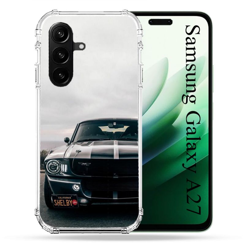 Coque Renforcée Pour Samsung Galaxy A27 5G Ford Mustang GT500 Vintage