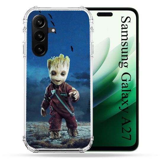 Coque Renforcée Pour Samsung Galaxy A27 5G Groot Bleu