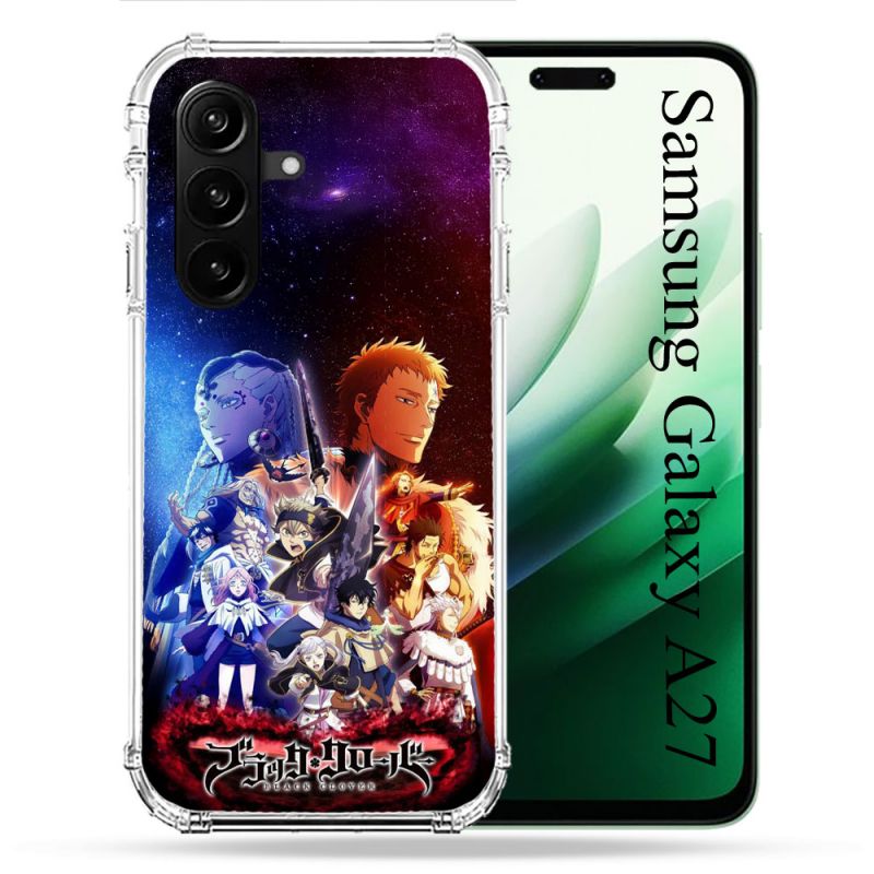 Coque Renforcée Pour Samsung Galaxy A27 5G Manga Black Clover Affiche