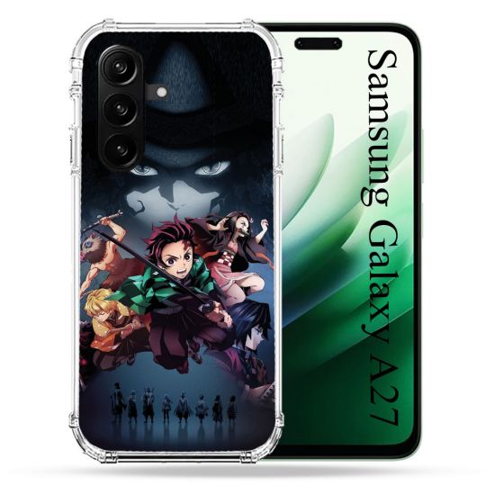 Coque Renforcée Pour Samsung Galaxy A27 5G Manga Demon Slayer Noir
