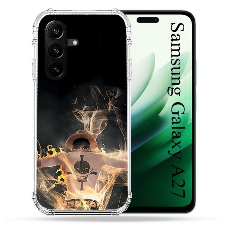 Coque Renforcée Pour Samsung Galaxy A27 5G Manga One Piece Ace Noir