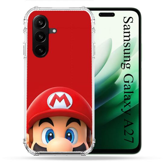 Coque Renforcée Pour Samsung Galaxy A27 5G Mario Rouge