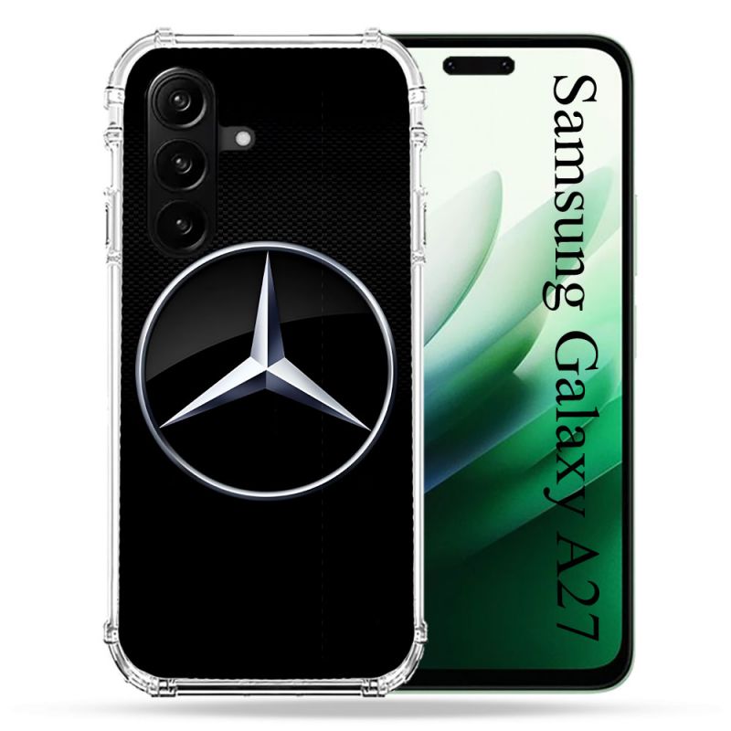 Coque Renforcée Pour Samsung Galaxy A27 5G Mercedes Carbone