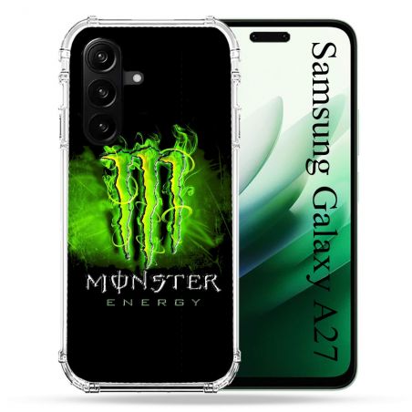 Coque Renforcée Pour Samsung Galaxy A27 5G Monster Energy Vert