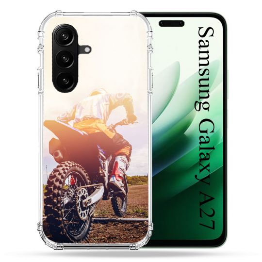 Coque Renforcée Pour Samsung Galaxy A27 5G Moto Cross Soleil