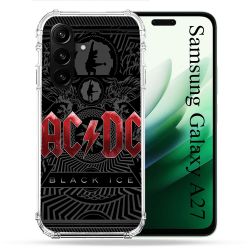 Coque Renforcée Pour Samsung Galaxy A27 5G Musique Rock ACDC Rouge