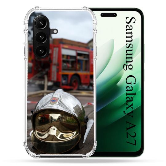Coque Renforcée Pour Samsung Galaxy A27 5G Pompier Casque Camion