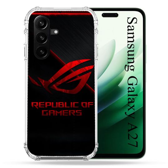 Coque Renforcée Pour Samsung Galaxy A27 5G ROG Rouge