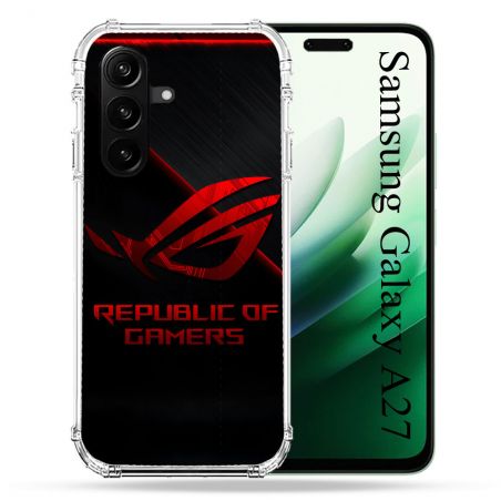 Coque Renforcée Pour Samsung Galaxy A27 5G ROG Rouge