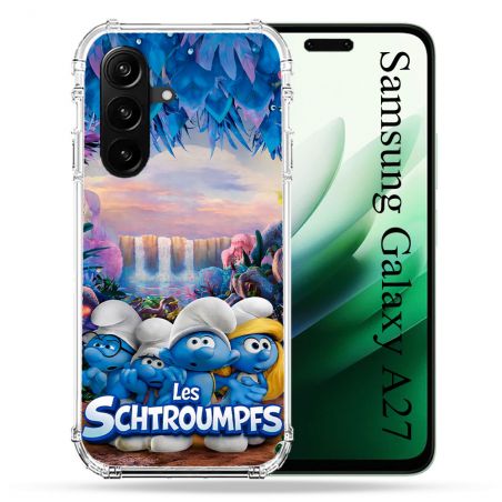 Coque Renforcée Pour Samsung Galaxy A27 5G Schtroumpfs Forêt