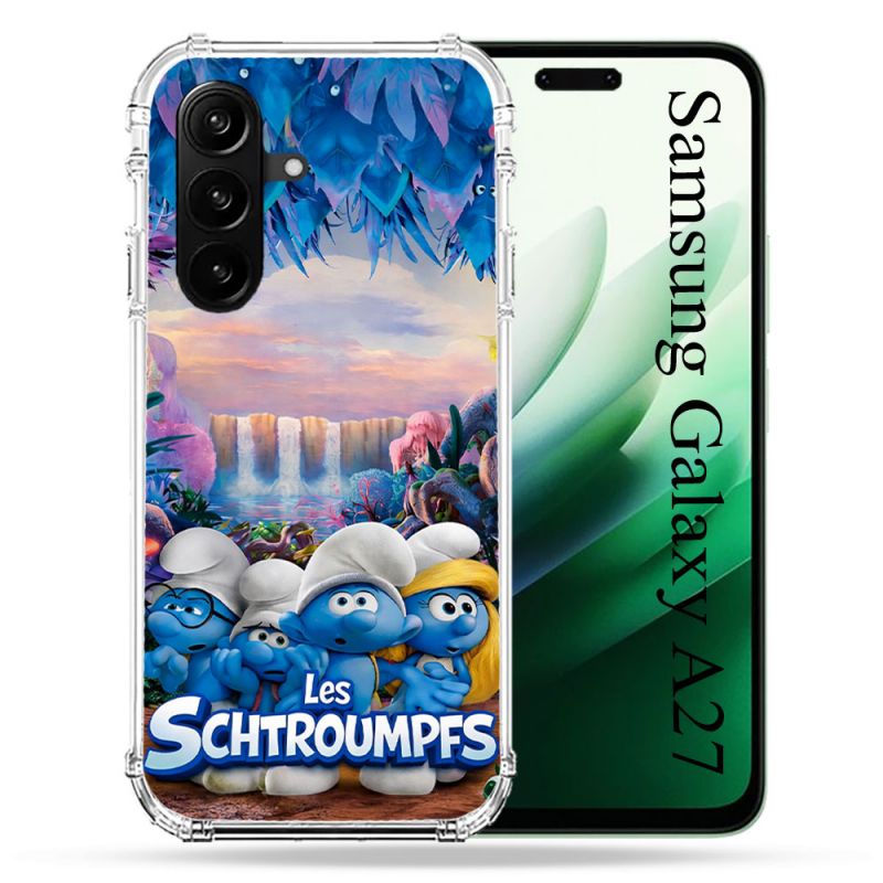 Coque Renforcée Pour Samsung Galaxy A27 5G Schtroumpfs Forêt