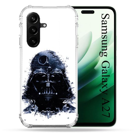 Coque Renforcée Pour Samsung Galaxy A27 5G Star Wars - Dark Vador Blanc