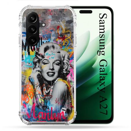 Coque Renforcée Pour Samsung Galaxy A27 5G Street Art Maryline Monroe
