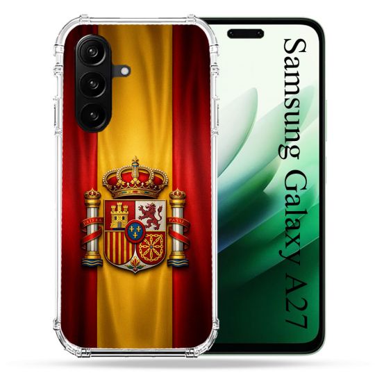 Coque Renforcée Pour Samsung Galaxy A27 5G Voyage Drapeau Espagne