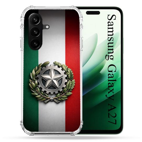 Coque Renforcée Pour Samsung Galaxy A27 5G Voyage Drapeau Italie